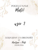 Podziękowania dla gości -tic tac wzór 2 - obrazek 3