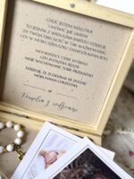 Podziękowanie dla rodziców chrzestnych w pudełku - wzór 4 BOHO - obrazek 3