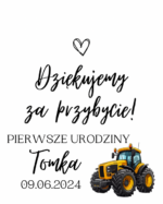Podziękowanie dla gości - FIOLKA DRAŻETKI RÓŻNE MOTYWY CHRZEST, ROCZEK - obrazek 14