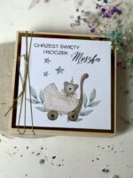 Pudełko na pieniądze – prezent  CHRZEST, ROCZEK wzór 14