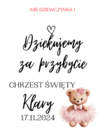 Podziękowanie dla gości - FIOLKA DRAŻETKI RÓŻNE MOTYWY CHRZEST, ROCZEK - obrazek 31