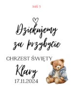 Podziękowanie dla gości - FIOLKA DRAŻETKI RÓŻNE MOTYWY CHRZEST, ROCZEK - obrazek 28