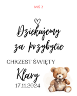 Podziękowanie dla gości - FIOLKA DRAŻETKI RÓŻNE MOTYWY CHRZEST, ROCZEK - obrazek 27