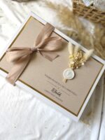 BOX UPOMINKOWY BOHO- podziękowanie dla chrzestnych, dziadków CHRZEST, ROCZEK - obrazek 2