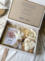 BOX UPOMINKOWY BOHO- podziękowanie dla chrzestnych, dziadków CHRZEST, ROCZEK - obrazek 5