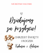 LIZAK-GRZECHOTKA słodkie podziękowania dla gości RÓŻNE MOTYWY - obrazek 27