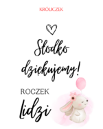 LIZAK-GRZECHOTKA słodkie podziękowania dla gości RÓŻNE MOTYWY - obrazek 38