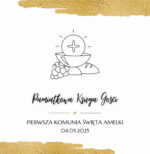 Pamiątkowa Księga Gości - wzory do wyboru  KOMUNIA - obrazek 2