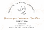 Podziękowanie dla gości - breloczek wzór 6 KOMUNIA, CHRZEST - obrazek 4