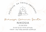 Podziękowanie dla gości - breloczek wzór 6 KOMUNIA, CHRZEST - obrazek 3