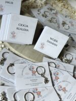 Podziękowanie dla gości - breloczek wzór 7 CHRZEST, ROCZEK RÓŻNE MOTYWY - obrazek 5
