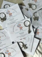 Podziękowanie dla gości - breloczek wzór 7 CHRZEST, ROCZEK RÓŻNE MOTYWY