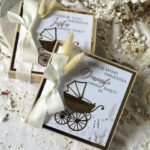 Podziękowanie dla rodziców chrzestnych w pudełku - wzór 6 NATURAL WÓZEK