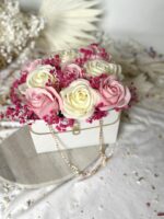 Flower box w torebce kwiaty mydlane- RÓŻNE KOLORY - obrazek 7