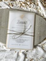 Zaproszenie komunijne wzór 40 ZŁOTA RAMKA - obrazek 2