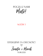 Podziękowania dla gości -tic tac wzór 5 - obrazek 2