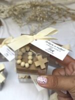 Dziesiątka różańca w pudełku EKO -podziękowanie dla gości